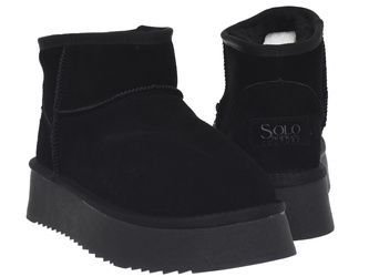 Buty damskie SOLO SOPRANI COUTURE SCW421P05/01 HUGH PLATFORM BLACK