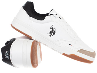 BUTY MĘSKIE - U.S. POLO ASSN. - STEVE001-WHI-BLK01