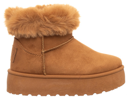 SKÓRZANE BOTKI DZIECIĘCE - SOLO SOPRANI COUTURE - SCG421P84/21 HUGH PLAT GIRL CAMEL