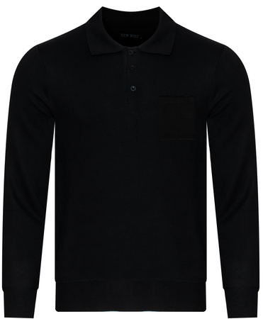 SWETER MĘSKI - N535 CZARNY