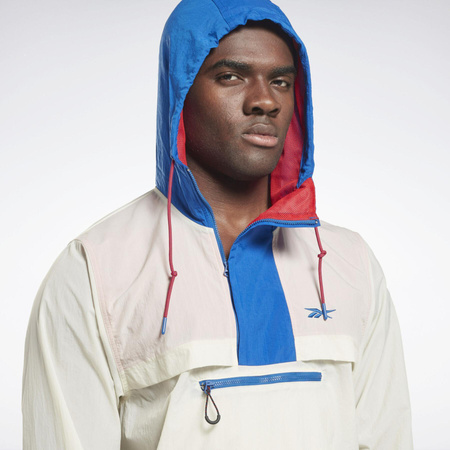 REEBOK- KURTKA ORTALIONOWA MĘSKA Z KAPTUREM - TS LTWT WOVEN ANORAK HG8904