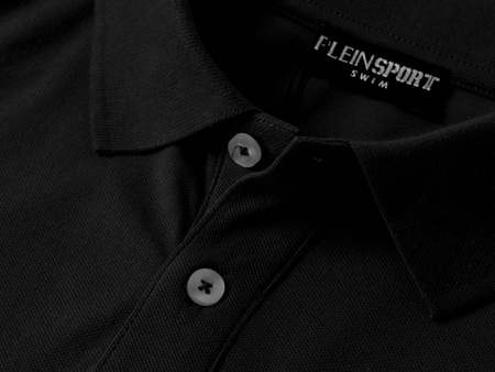 PLEIN SPORT - męska koszulka polo - PS25MPL01/02 BLACK polówka