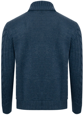 AS FAWOR COLLECTION - SWETER MĘSKI Z GOLFEM - 012303/NIEBIESKI