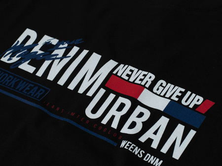 JUMPER - T-SHIRT KOSZULKA MĘSKA - 3024 CZARNY