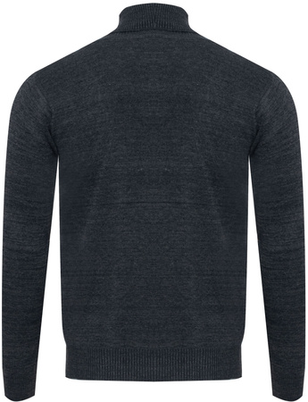 SWETER Z GOLFEM MĘSKI - S8516/GRANATOWY