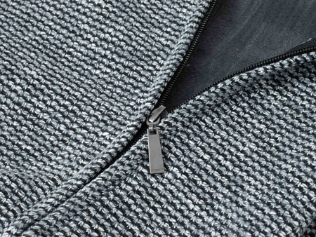 SWETER MĘSKI ROZPINANY - S8627 JASNOSZARY