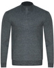 KAIDITE - SWETER MĘSKI Z PÓŁGOLFEM - K6011 CIEMNOSZARY