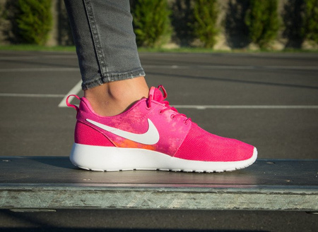 NIKE ROSHERUN PRINT "FIREBERRY / PINK / ORANGE" (599432-613)