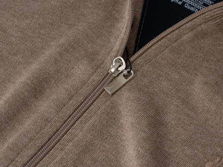 POLO LARA - SWETER MĘSKI ROZPINANY - JASNOBRĄZOWY K