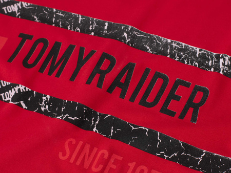 JUMPER - T-SHIRT KOSZULKA MĘSKA - 3037 CZERWONY