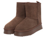 SKÓRZANE BOTKI DAMSKIE - SOLO SOPRANI COUTURE - SCW421P09/03 TIR PLATFORM