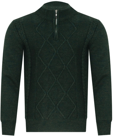 SWETER MĘSKI Z POŁGOLFEM - 8157 NAPHTHA