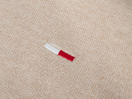 SWETER Z GOLFEM MĘSKI - S8516/BEŻOWY