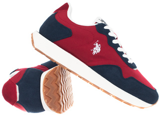 BUTY MĘSKIE - U.S. POLO ASSN. -  ALEXIS004-BLU-RED05