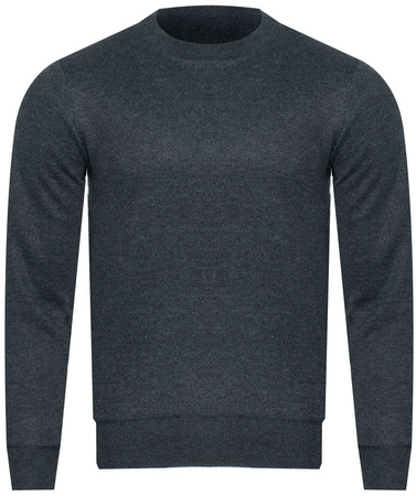 SWETER MĘSKI - N537 CIEMNOSZARY