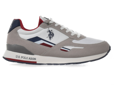 BUTY U.S. POLO ASSN .TABRY001B-WHI - BIAŁY, GRANATOWY, CZERWONY, BIAŁY
