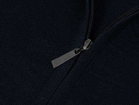 S'WEST - SWETER MĘSKI Z PÓŁGOLFEM ROZPINANA - B-6428/GRANATOWY