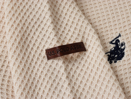 U.S. POLO ASSN. - SWETER MĘSKI MIEL US40 187 014 002056 308