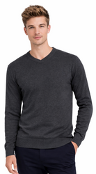 SWETER MĘSKI - B-6425 CIEMNOSZARY