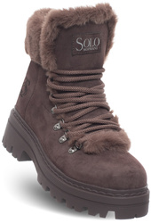 SOLO SOPRANI COUTURE - BUTY DAMSKIE - SSW521P47/04 MONTBLANC COFFEE