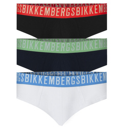 BIKKEMBERGS - SLIPY MĘSKIE 3-PACK - BKK1USP09TR BRIEFS ASSORTED