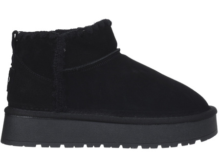 SKÓRZANE BOTKI DAMSKIE - SOLO SOPRANI COUTURE - SCW421P19/54 MISTIK SUEDE BLACK