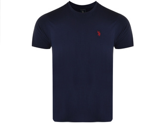 U.S. POLO ASSN. -  T-SHIRT MĘSKI CREW NECK - GRANATOWY