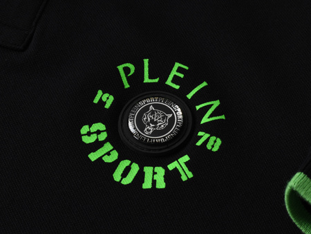 PLEIN SPORT - KOSZULKA MĘSKA POLO - PS25MPL02/02 BLACK