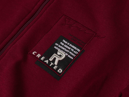 WEENS - BLUZA MĘSKA ROZPINANA - 40 BORDOWY