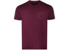 U.S. POLO ASSN. - T-SHIRT MĘSKI Z KIESZONKĄ CREW NECK - BORDOWY