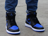 AIR JORDAN 1 MID "Black Hyper Royal" 554724-068