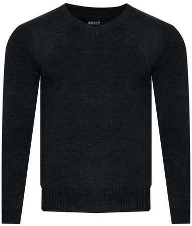 SWETER MĘSKI - S8579/CIEMNOSZARY