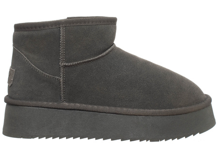 SKÓRZANE BOTKI DAMSKIE -SOLO SOPRANI COUTURE - SCW421P05/05 HUGH PLATFORM SHARK