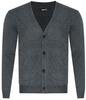 KARDIGAN MĘSKI ROZPINANY NA GUZIKI - S8161 JASNOSZARY