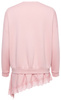 FASHION - BLUZA DAMSKA Z HALKĄ - ID8854 RÓŻOWA