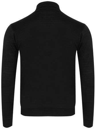 SELANTINO - SWETER MĘSKI Z GOLFEM - 1702 CZARNY