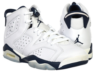 AIR JORDAN -  BUTY DAMSKIE -  AIR JORDAN 6 RETRO (GS) - 384665-141