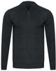 SWETER MĘSKI Z PÓŁGOLFEM - K6007 CIEMNOSZARY
