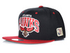 Czapka z daszkiem Mitchell & Ness MN-HWC-INTL226-ATLHAW-BLKRED