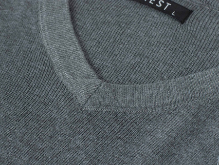 SWETER MĘSKI - B-6425 JASNOSZARY