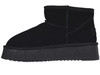 SKÓRZANE BOTKI DAMSKIE - SOLO SOPRANI COUTURE - SSW421P05/01 HUGH PLATFORM BLACK