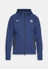 NIKE - BLUZA MĘSKA ROZPIANANA Z KAPTUREM - PSG TECH FLEECE FZ7224-410