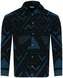 KOSZULA MĘSKA - CZARNY TRÓJKĄTY