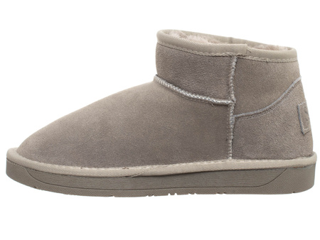 SKÓRZANE BOTKI DAMSKIE - SOLO SOPRANI COUTURE - SCW421P04/53 HUGH LOW TAUPE