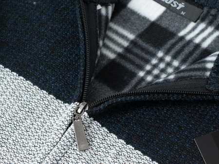 MUST PARKOUR - SWETER MĘSKI ROZPINANY - S8656 GRANATOWY