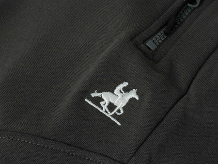 U.S. GRAND POLO EQUIPMENT & APPAREL - SPODNIE MĘSKIE DRESOWE - FLEECE PATNS US52910M 340 CIEMNOZIELONY