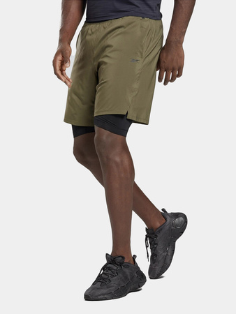 REEBOK - SPODENKI DRESOWE MĘSKIE - TS 2-IN-1 STRENGTH SHORT HA9054
