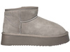 SKÓRZANE BOTKI DAMSKIE - SOLO SOPRANI COUTURE - SSW421P05/03 HUGH PLATFORM TAUPE