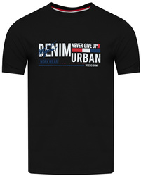 JUMPER - T-SHIRT KOSZULKA MĘSKA - 3024 CZARNY