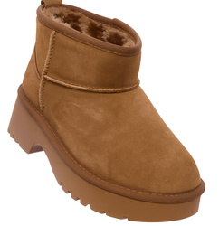 SKÓRZANE BOTKI DAMSKIE - SOLO SOPRANI COUTURE - SSW521P30/21 LEA SUEDE